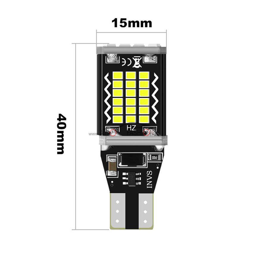 LED sijalica T15 48 dioda CANBUS – WY16W par