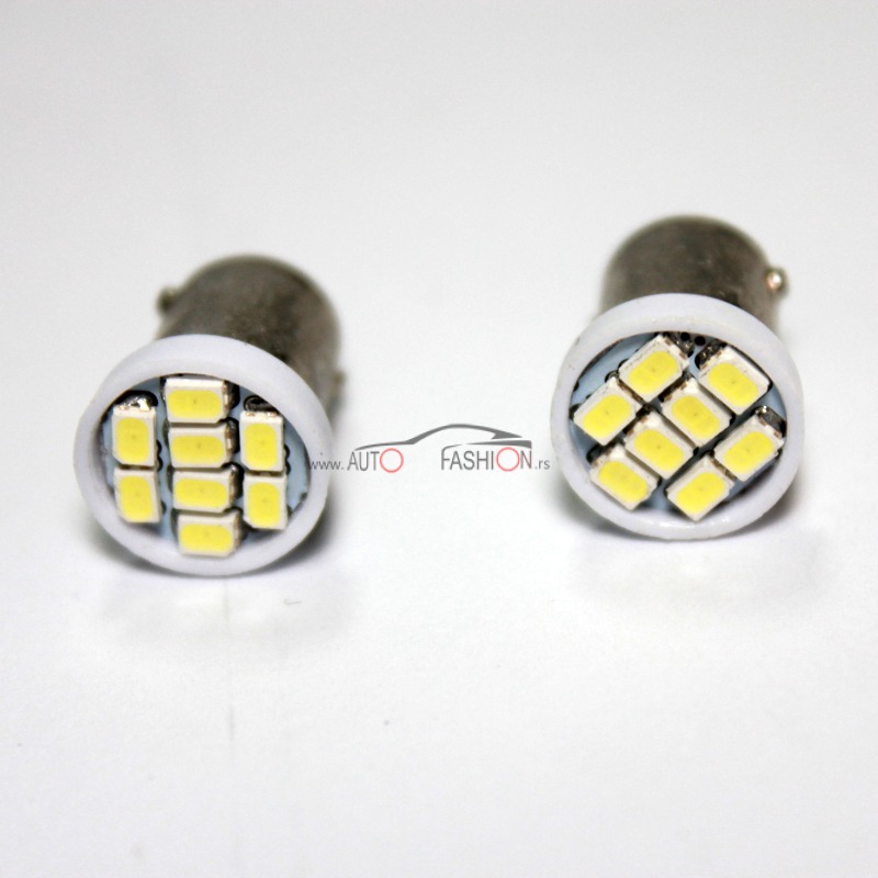 LED sijalica BA9S H6W 8smd