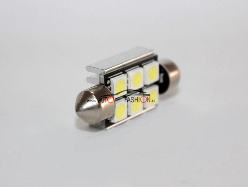 LED sijalica Festoon C10W C5W 39mm CANBUS 6 smd