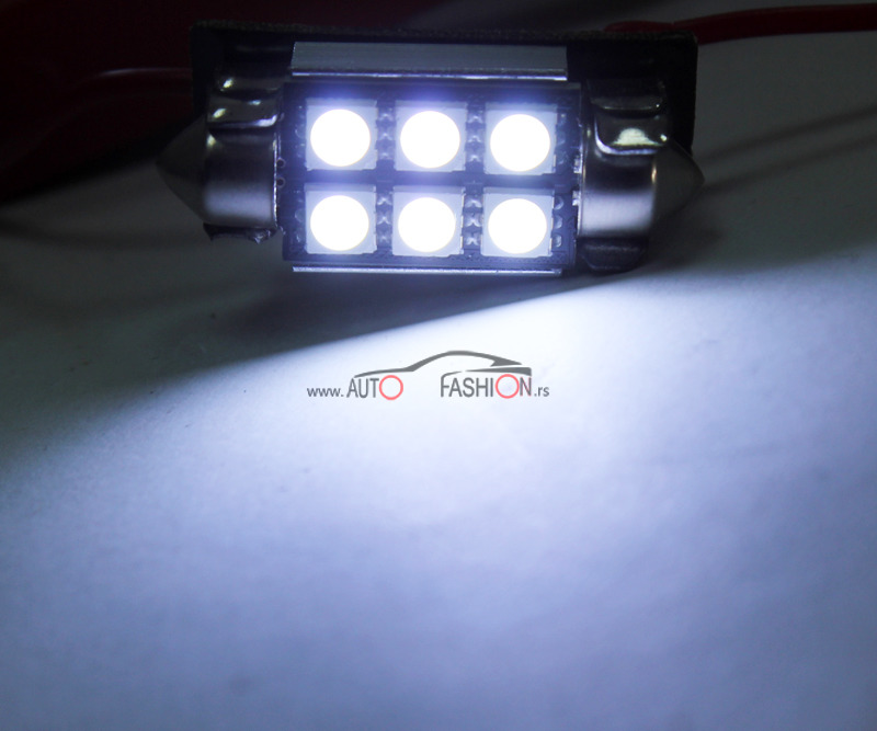 LED sijalica Festoon C10W C5W 39mm CANBUS 6 smd