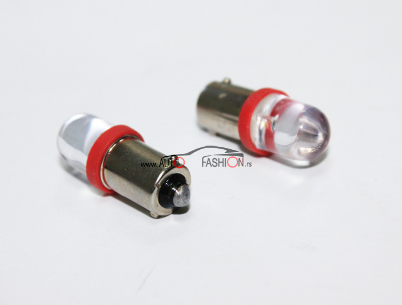 LED sijalica BA9S H6W 1 smd sočivo CRVENA