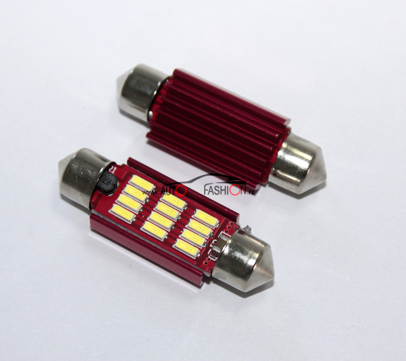 LED sijalica FESTOON C10W C5W 41mm CANBUS 12 smd