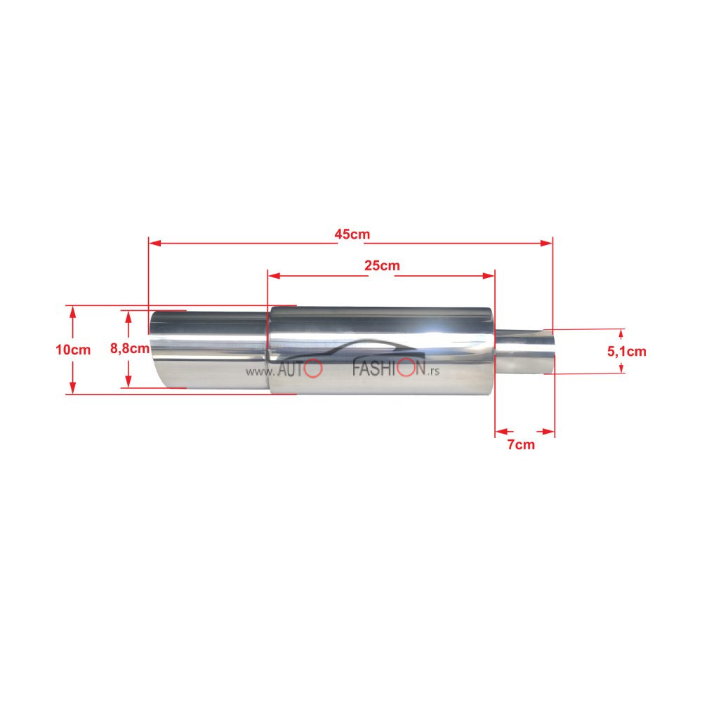 Auspuh lonac prohrom ZA MOTOR model 2
