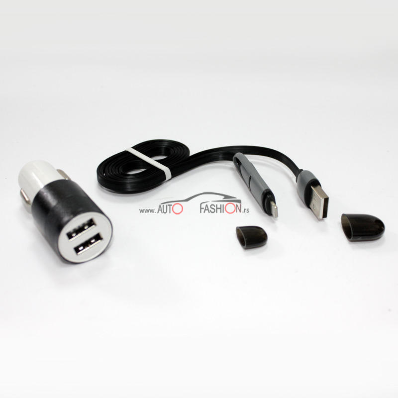 Auto punjač za telefon Iphone, Micro USB