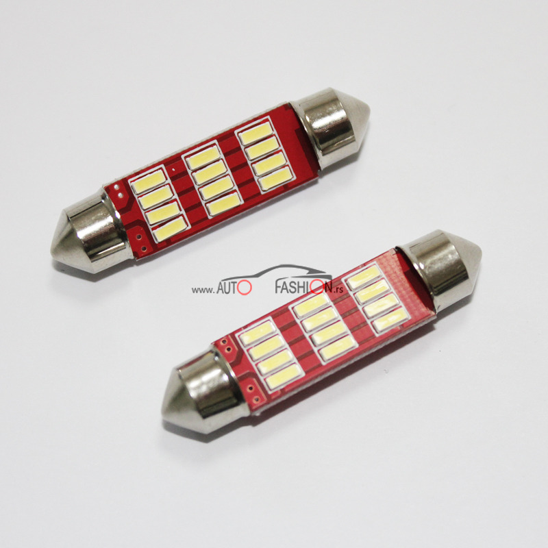 LED sijalica Festoon C10W C5W 41mm 12 smd