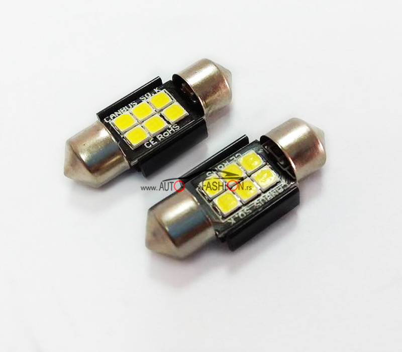 LED sijalica Festoon C10W C5W 31mm CANBUS 6smd PREMIUM