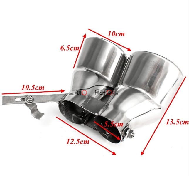 Nastavak auspuha prohrom MUFLER SPORT dupli LUX 2