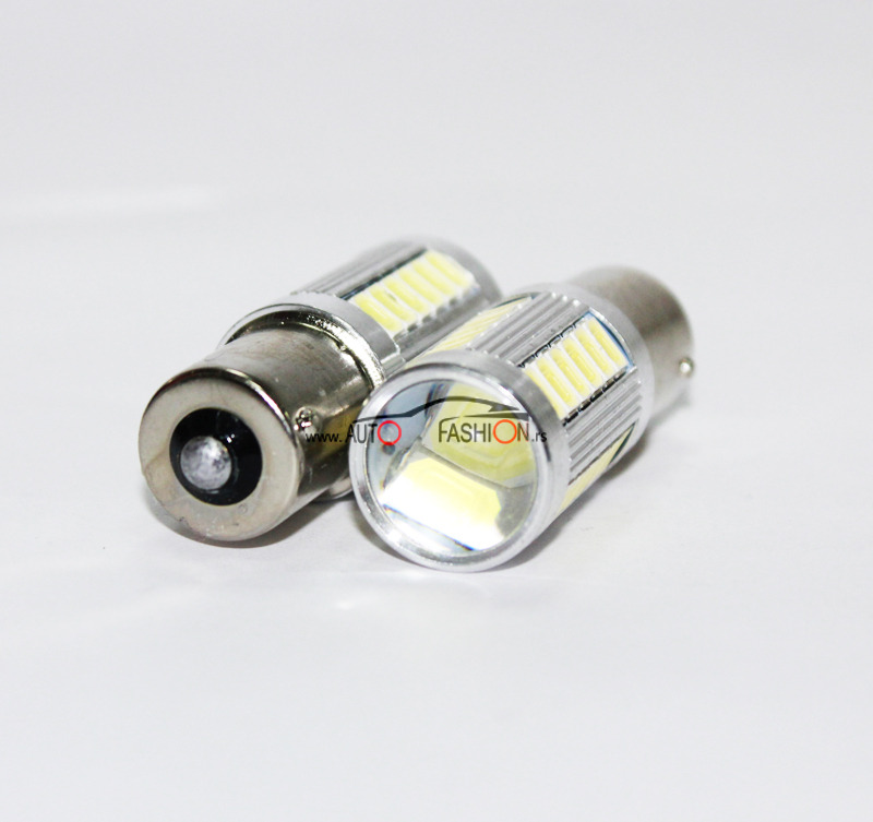 LED sijalica BA15S P21W 33 smd SOČIVO