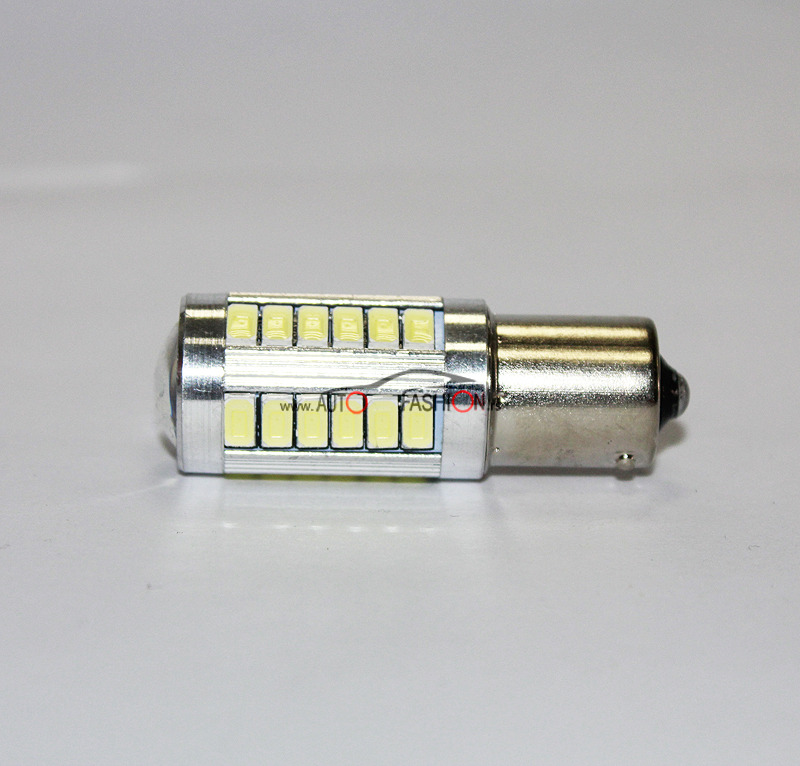 LED sijalica BA15S P21W 33 smd SOČIVO