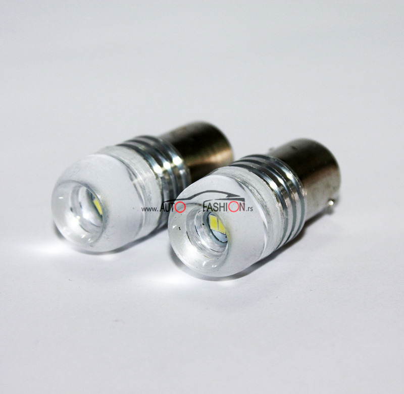 LED sijalica BA15S P21W 3 smd SOČIVO