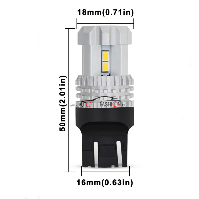 LED sijalica T20 W21/5W CANBUS 12 smd KOMAD