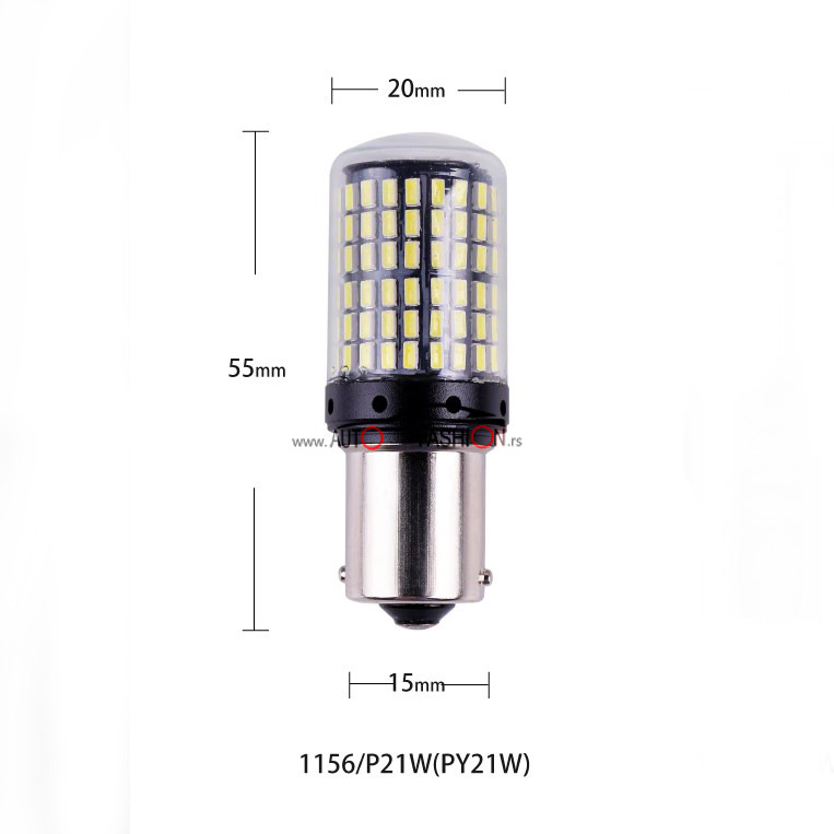 LED sijalica BA15S P21W CANBUS 144 smd PAR