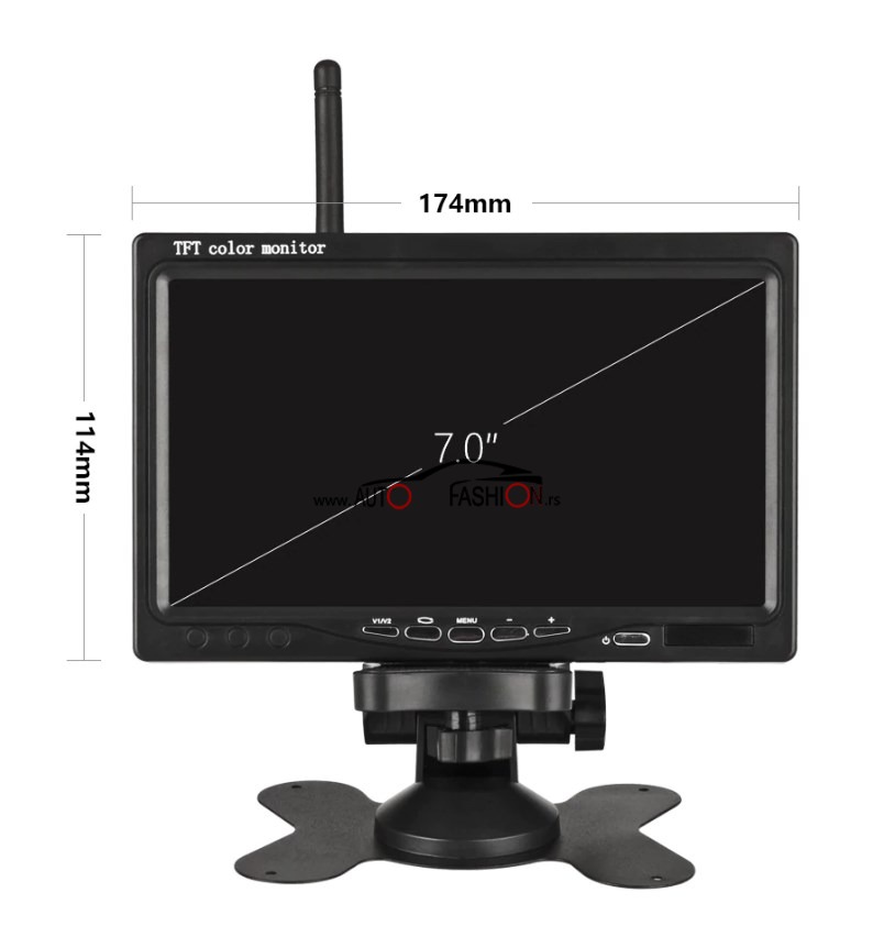 Monitor set sa 4 bežične kamere 12V-24V