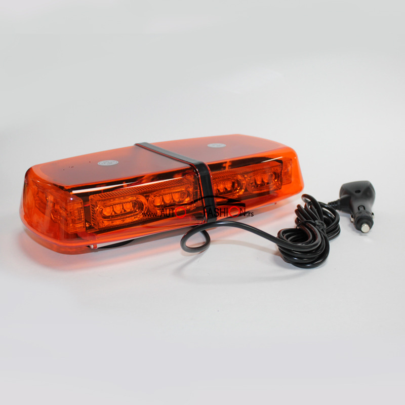 Rotacija LED BAR  12V-24V – žuta plastika