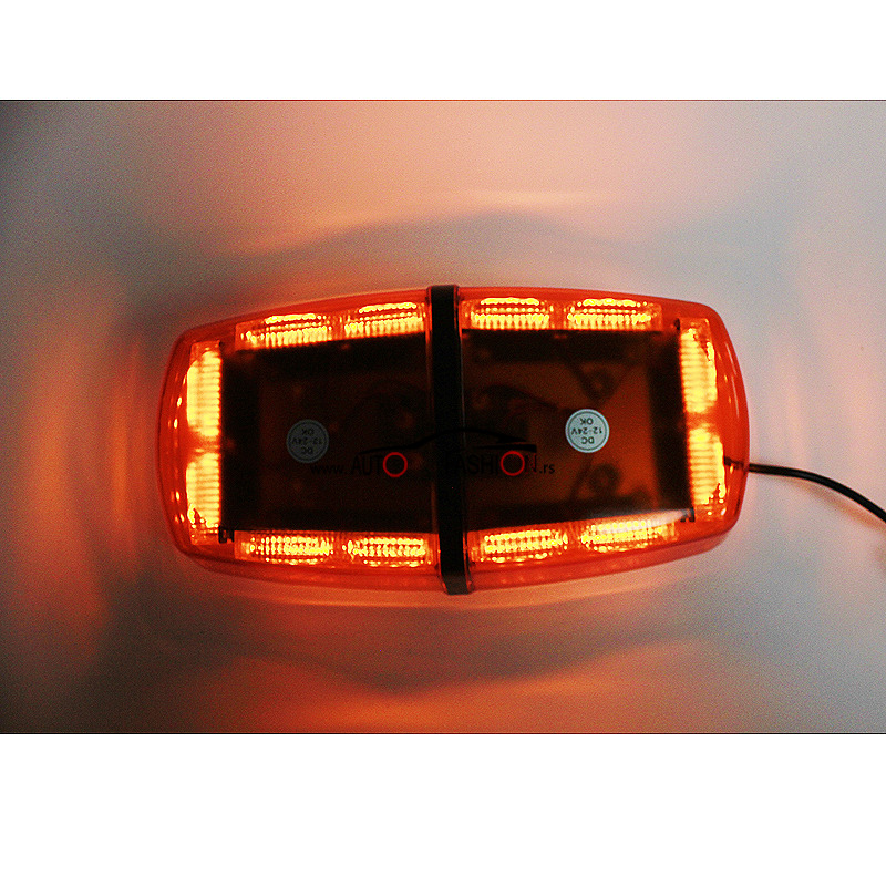 Rotacija LED BAR  12V-24V – žuta plastika