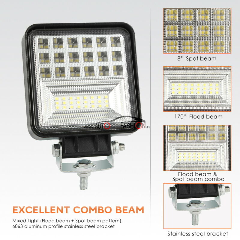 LED FAR Radni 126W 12V-24V