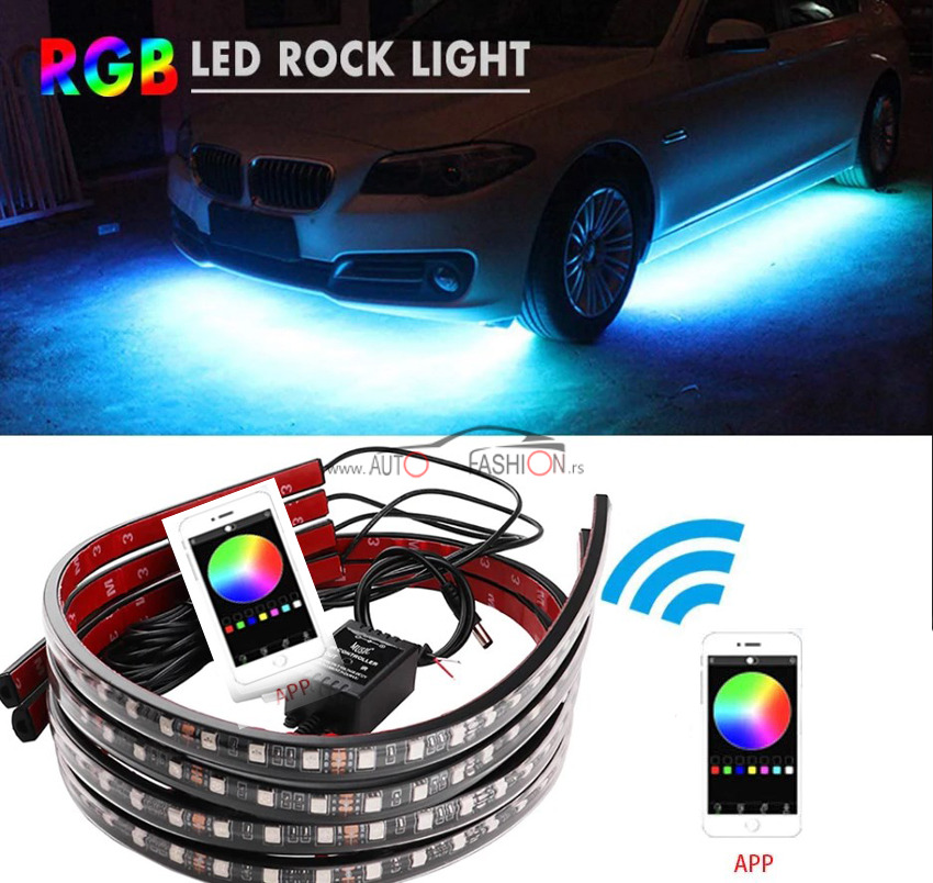 RGB LED podno dekorativno svetlo App 90-120cm