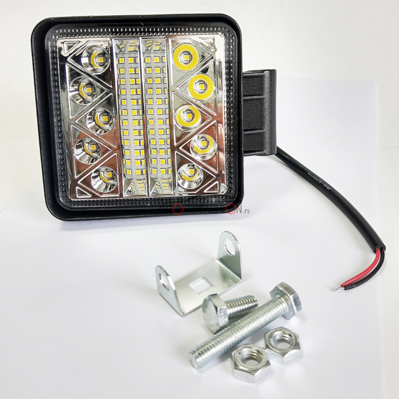 LED FAR Radni 102W 12V-24V kocka DEBELI