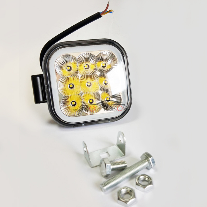 LED FAR Radni 27W 9-60V kocka + Angel eye 3373