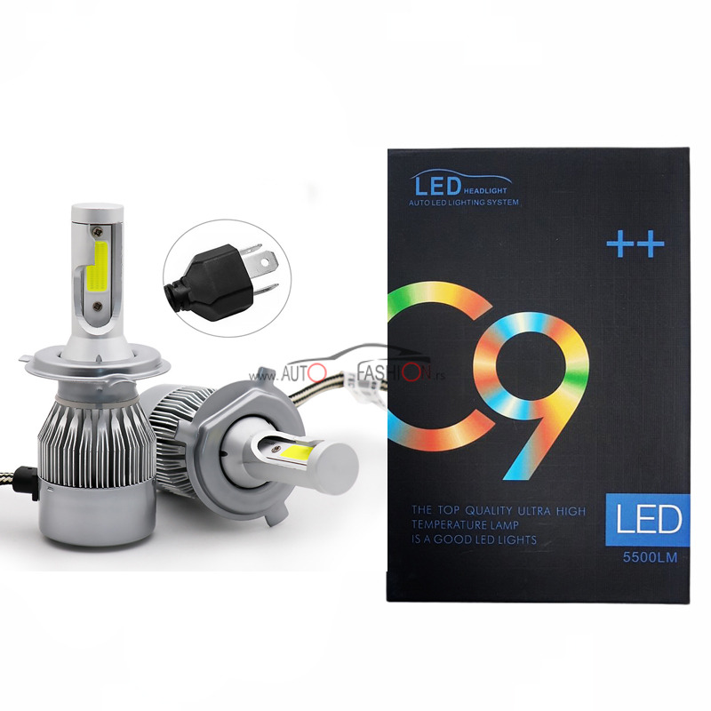 LED set H4 C9 12/24V 5500LM Canbus