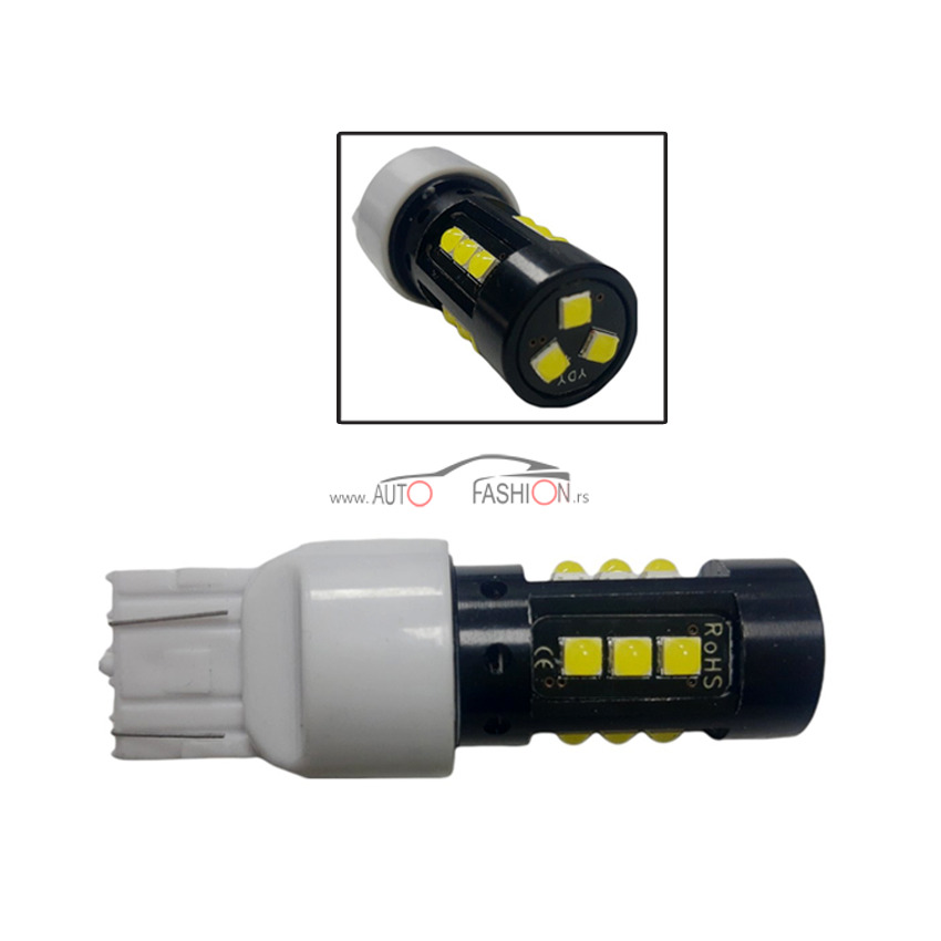 LED sijalica T20 W21/5W CANBUS 15 smd KOMAD