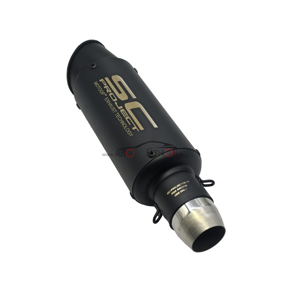Auspuh lonac prohrom za motor SC PROJECT crni