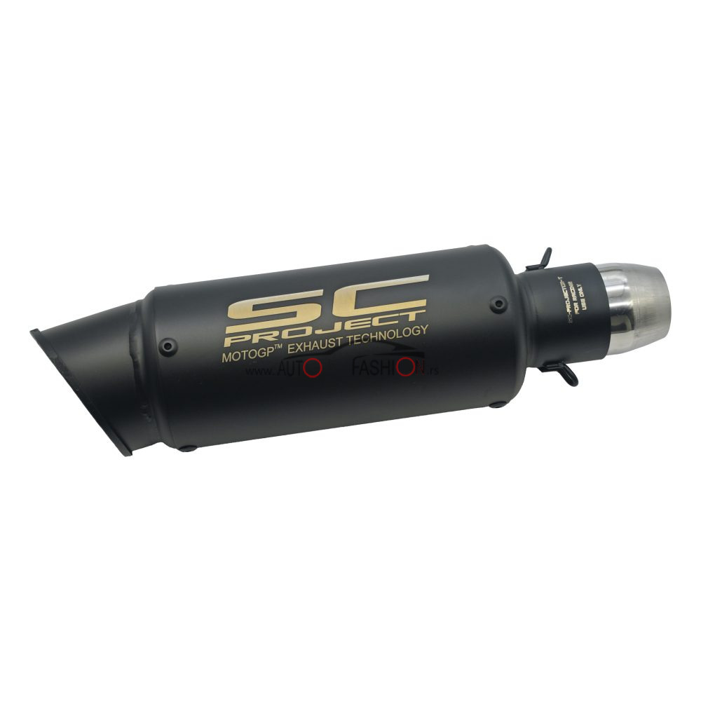 Auspuh lonac prohrom za motor SC PROJECT crni