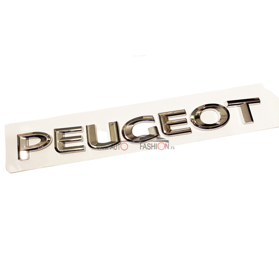 Natpis PEUGEOT silver VELIKI