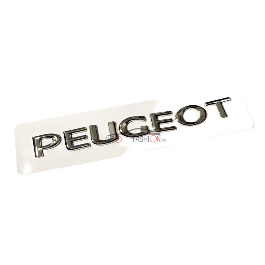 Natpis PEUGEOT silver MALI