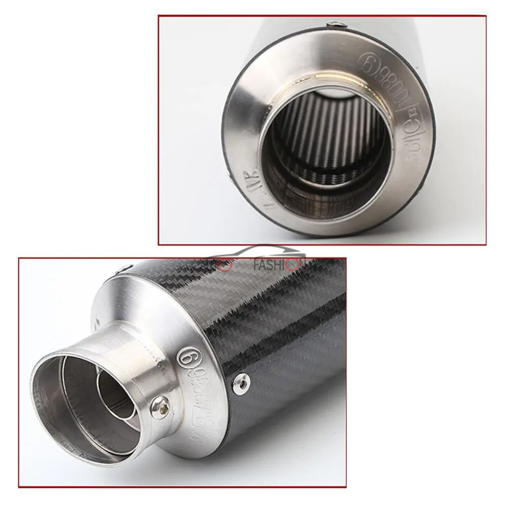 Auspuh lonac prohrom za motor SQ Karbon 24.5cm