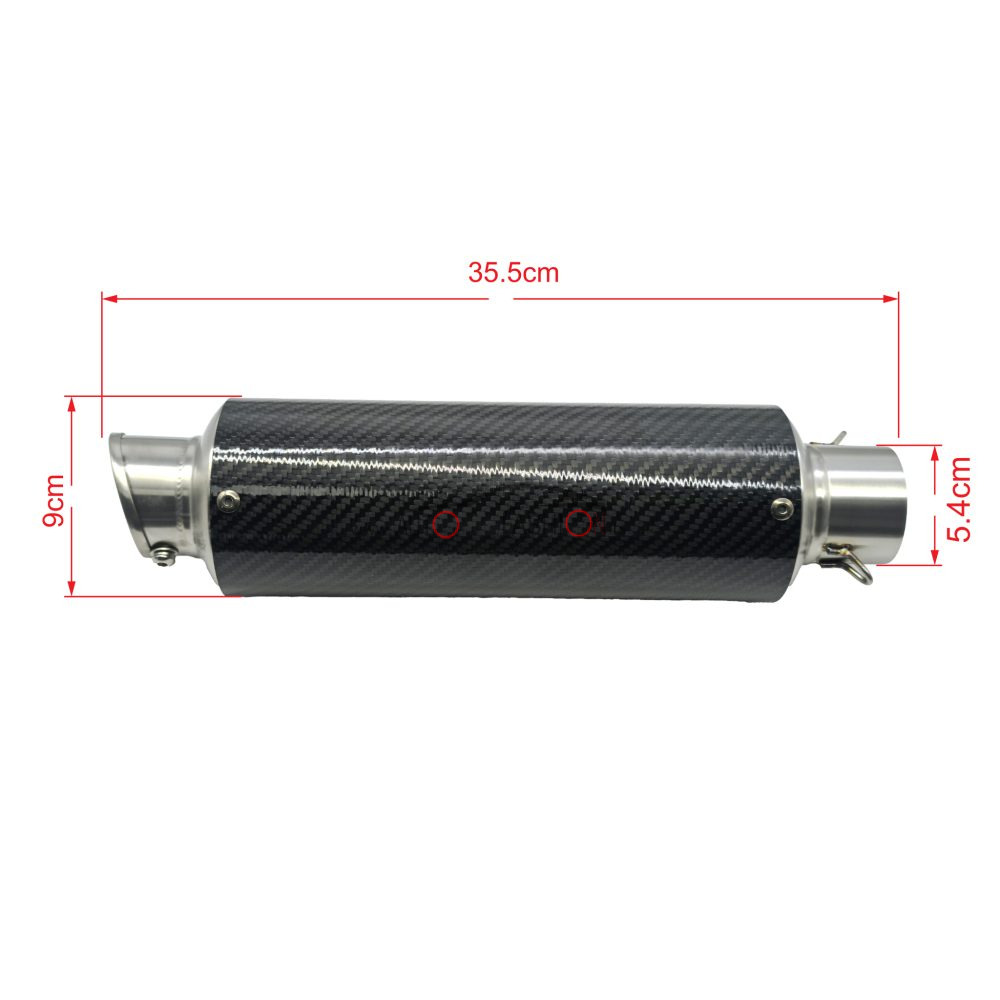 Auspuh za motor LEo Vince KARBON 38cm – replika