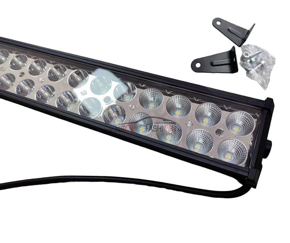 LED BAR 240W 105cm DVOBOJNI belo-žuti strob