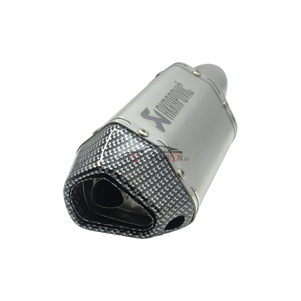 Auspuh za motor AKRAPOVIČ karbon sivi replika 30cm