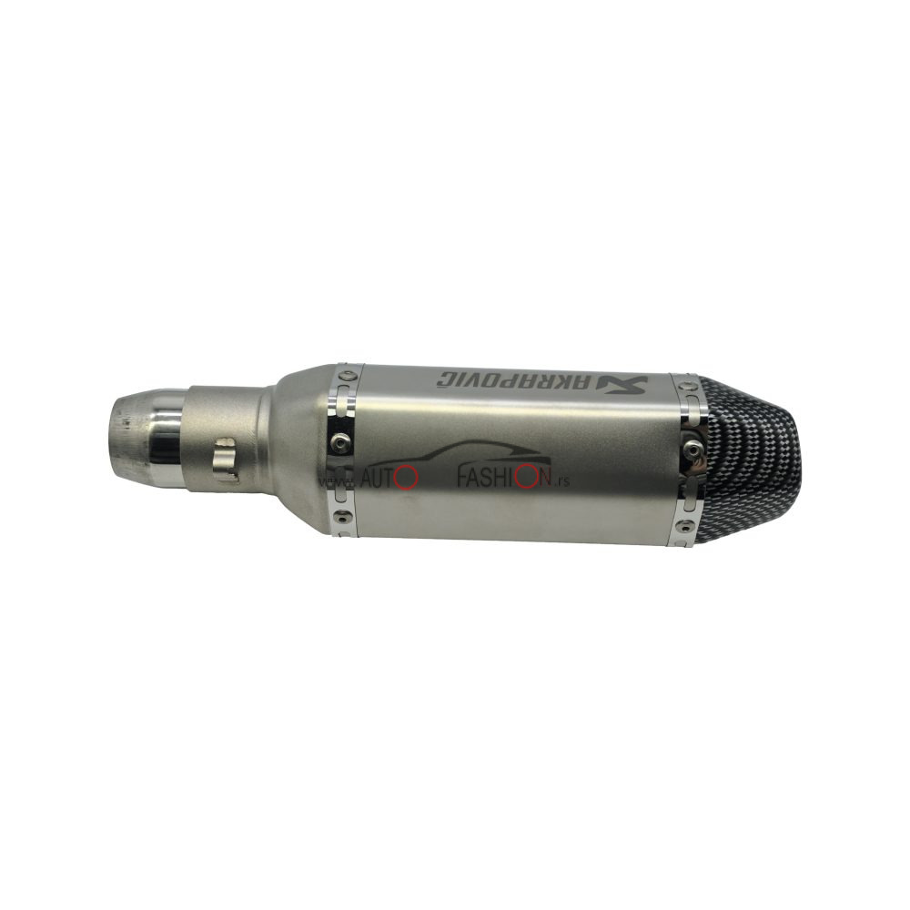Auspuh za motor AKRAPOVIČ karbon sivi replika 30cm