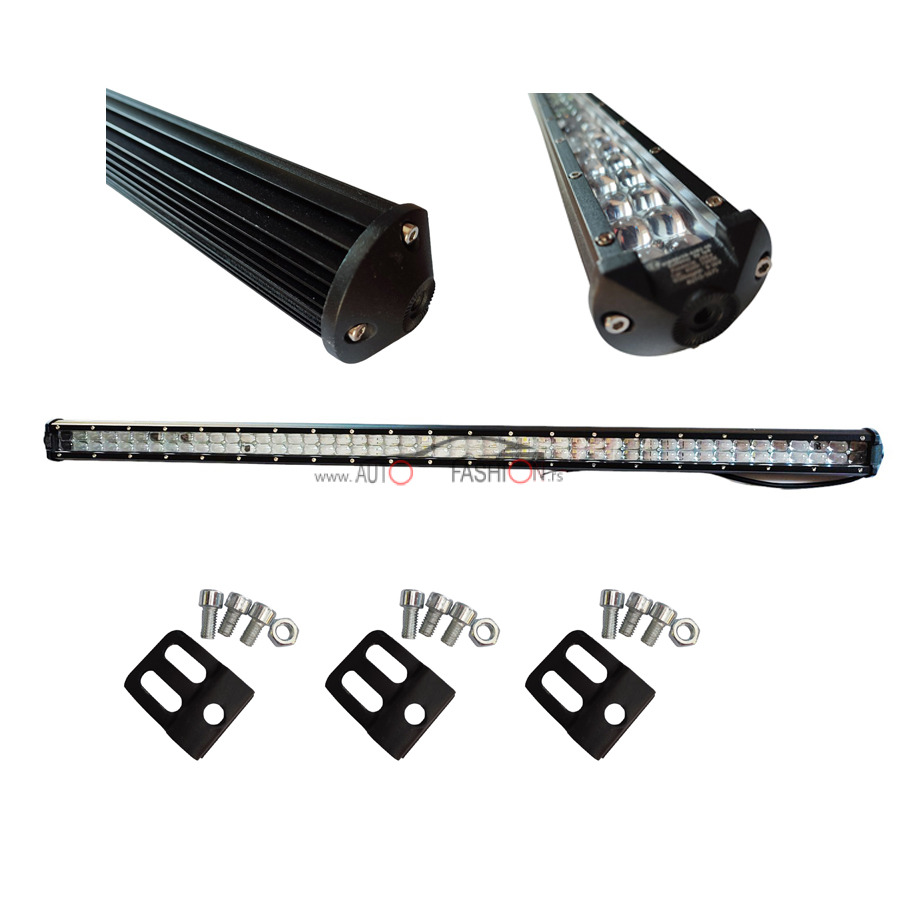 LED  bar 38cm SOČIVO 108W tanki DVOREDNI