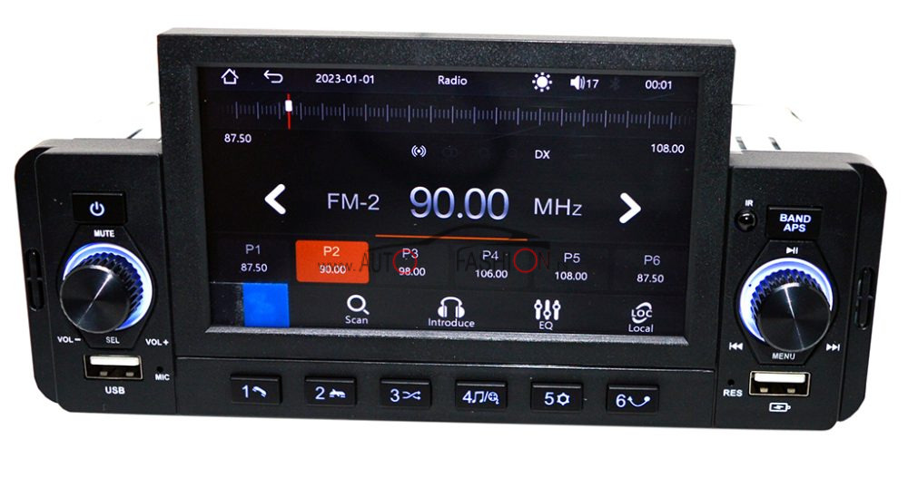 Multimedia radio MP5 1 DIN 4,7″