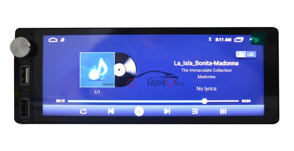 Multimedia Android 1Din 6.9″ CarPlay 4GB 32GB