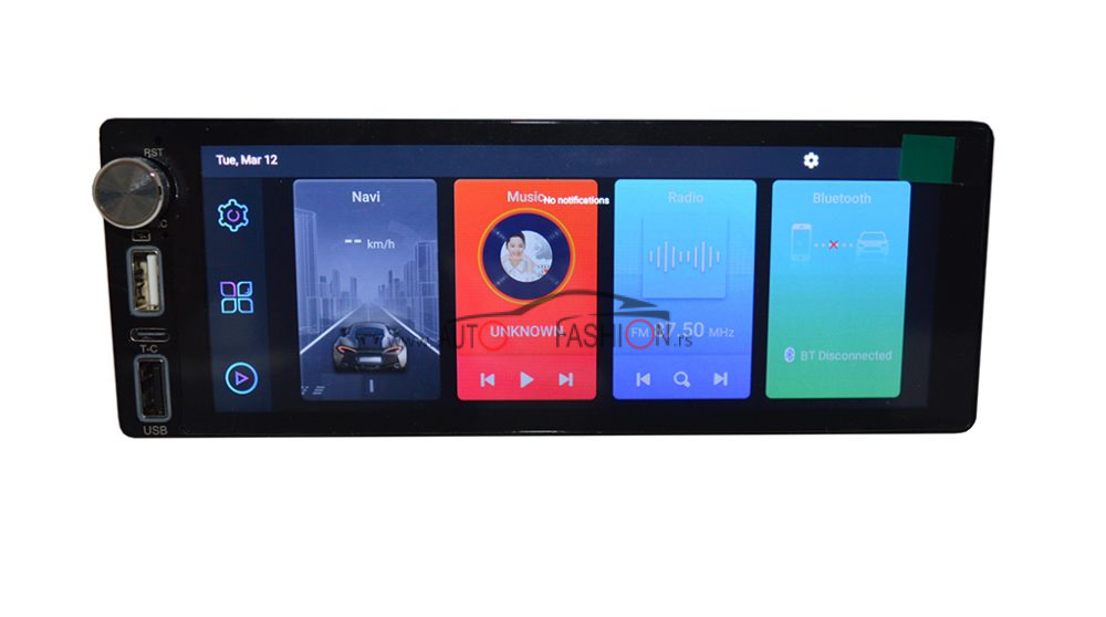 Multimedia Android 1Din 6.9″ CarPlay 4GB 32GB