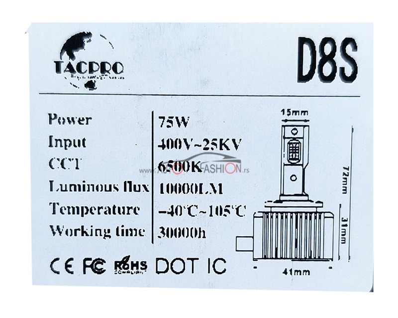 LED set D8S