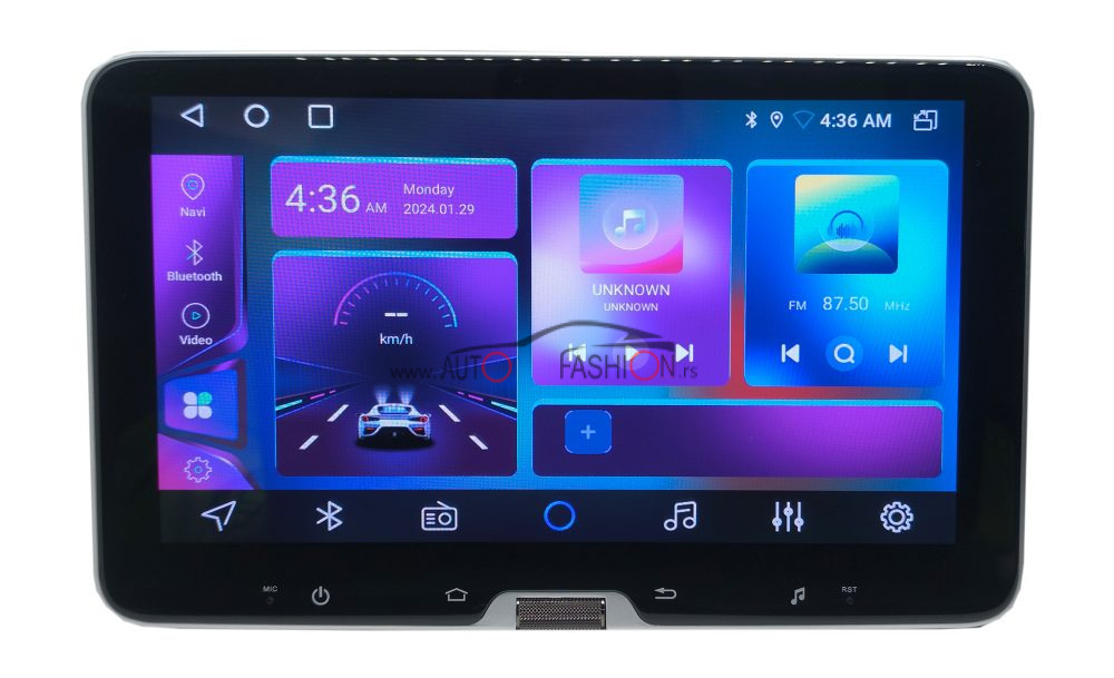 1Din 10″ QLED univerzalna Android CARPLAY multimedija